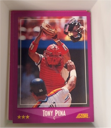 1988 Score #48 Tony Pena — front