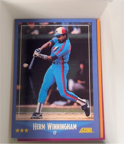 1988 Score #142 Herm Winningham — front