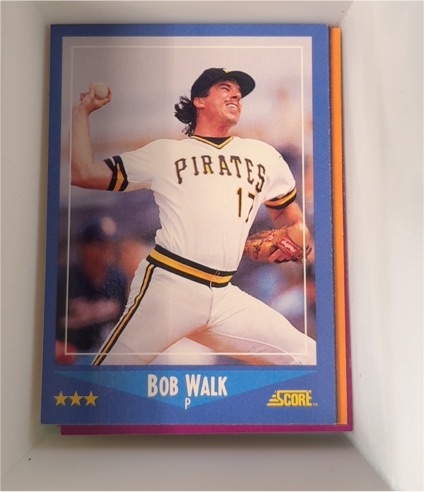 1988 Score #162 Bob Walk — front