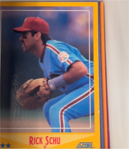 1988 Score #448 Rick Schu — front