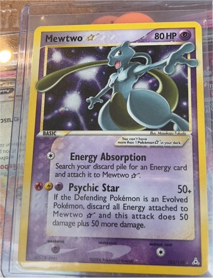 2006 Pokémon #103 Mewtwo — front