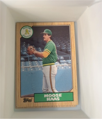 1987 Topps #413 Moose Haas — front