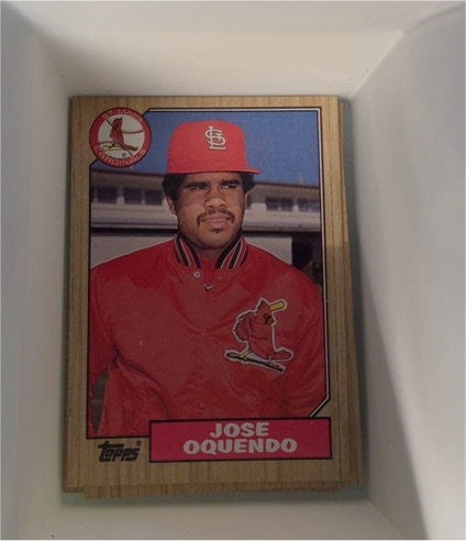 1987 Topps #133 Jose Oquendo — front