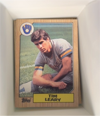 1987 Topps #32 Tim Leary Milwaukee Brewers — front