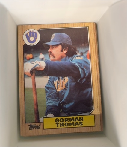1987 Topps #495 Gorman Thomas — front