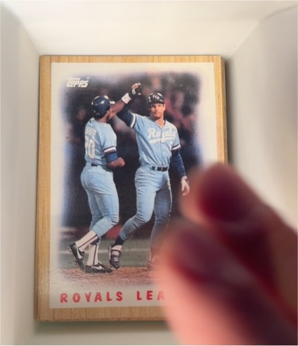 1987 Topps #256 Royals Leaders Kansas City Royals — front