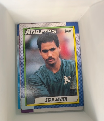 1990 Topps #102 Stan Javier — front
