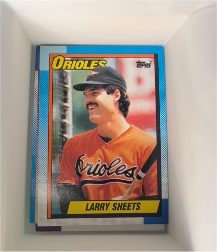 1990 Topps #708 Larry Sheets — front