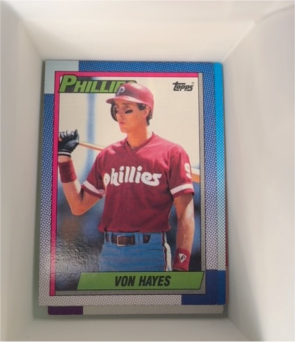 1990 Topps #710 Von Hayes — front