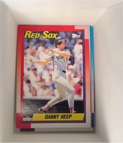 1990 Topps #573 Danny Heep — front