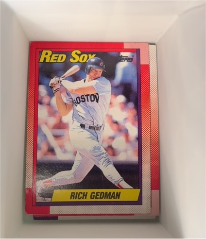 1990 Topps #123 Rich Gedman — front