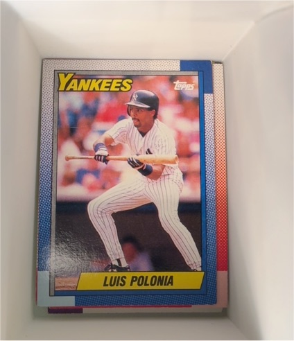 1990 Topps #634 Luis Polonia — front