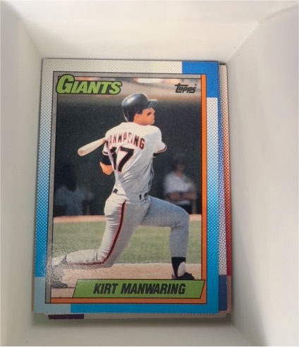 1990 Topps #678 Kirt Manwaring — front
