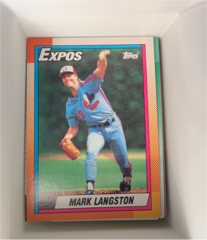 1990 Topps #530 Mark Langston — front