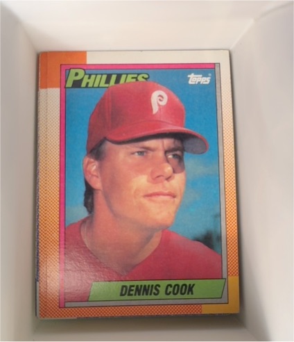 1990 Topps #633 Dennis Cook — front