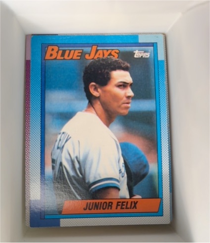 1990 Topps #347 Junior Felix — front