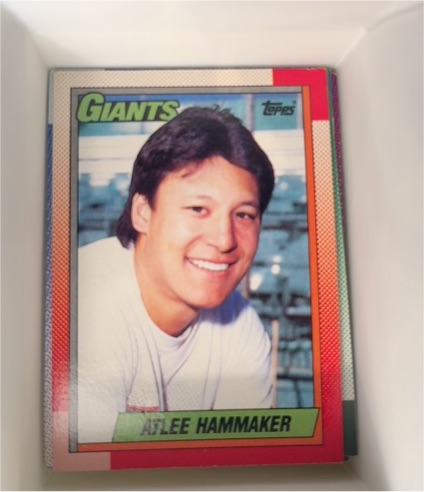 1990 Topps #447 Atlee Hammaker — front