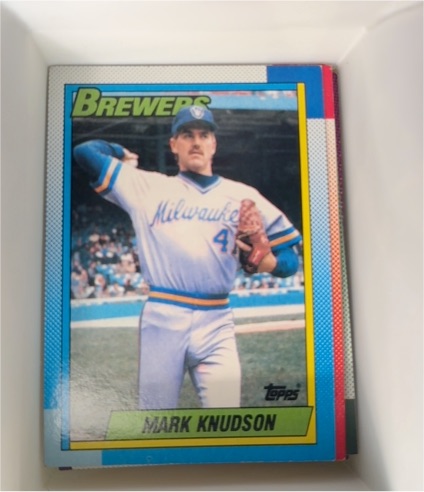1990 Topps #566 Mark Knudson — front