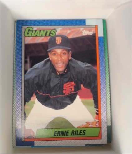 1990 Topps #732 Ernie Riles — front