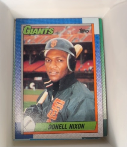 1990 Topps #658 Donell Nixon — front