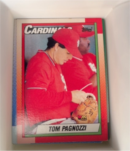 1990 Topps #509 Tom Pagnozzi — front