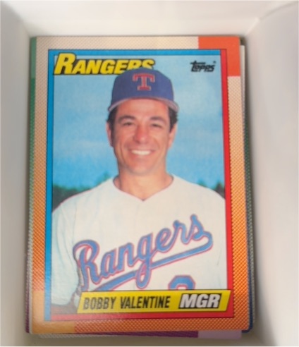 1990 Topps #729 Bobby Valentine — front