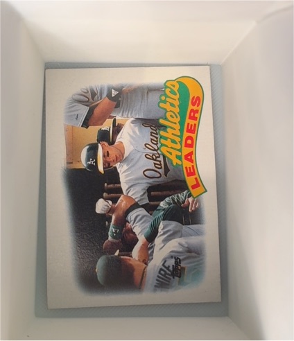 1989 Topps #639 Athletics Leaders Walt Weiss — front