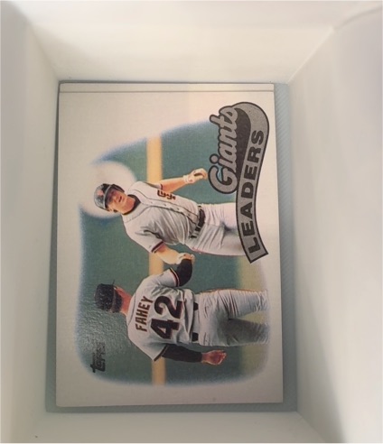 1989 Topps #351 Giants Leaders Fahey — front