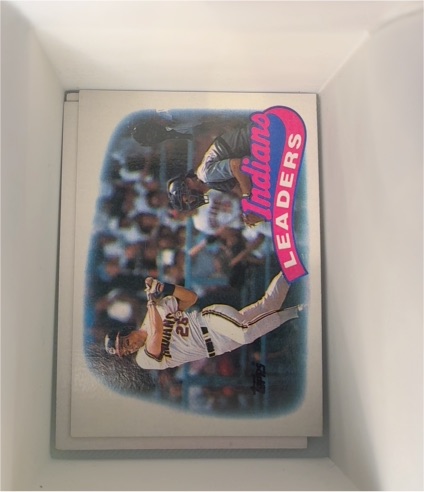 1989 Topps #141 Indians Leaders Brook Jacoby — front