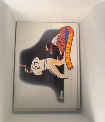 1989 Topps #579 Houston Astros Leaders — front