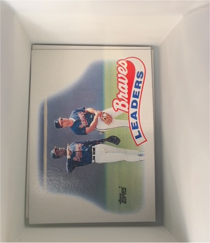 1989 Topps #171 Braves Leaders Atlanta Braves — front