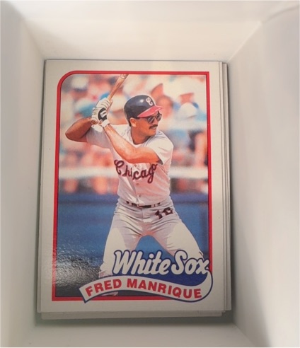 1989 Topps #108 Fred Manrique Chicago White Sox — front