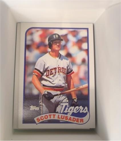 1989 Topps #487 Scott Lusader — front
