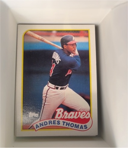 1989 Topps #523 Andres Thomas — front