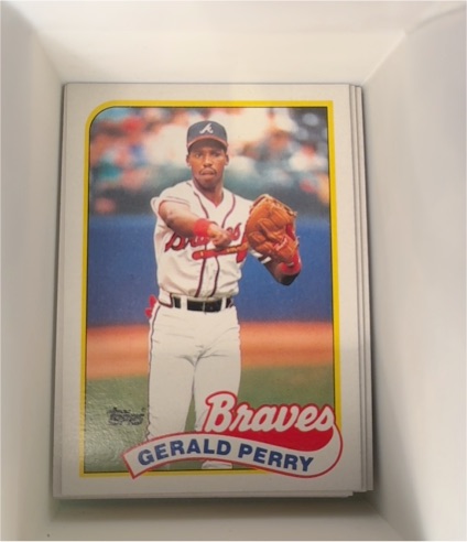 1989 Topps #130 Gerald Perry — front