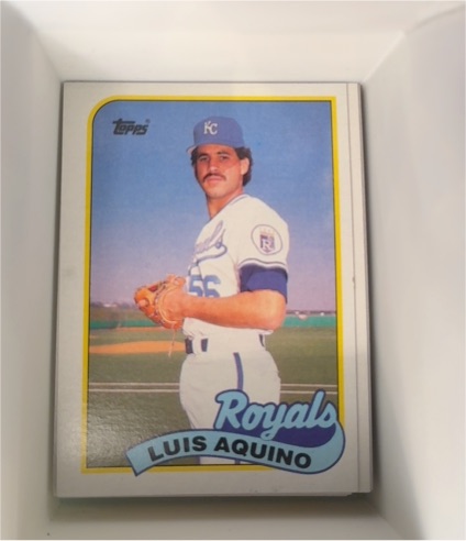 1989 Topps #266 Luis Aquino — front