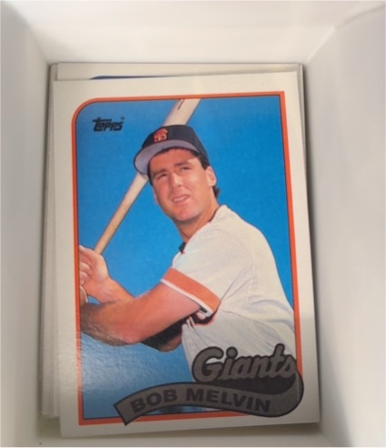 1989 Topps #329 Bob Melvin — front
