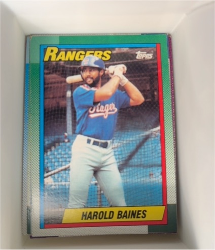 1990 Topps #345 Harold Baines — front