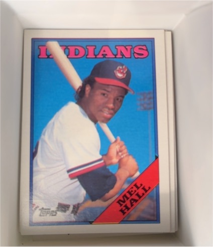 1988 Topps Tiffany #318 Mel Hall — front