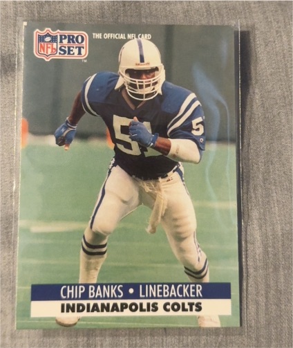 1991 Pro Set #95 Chip Banks — front