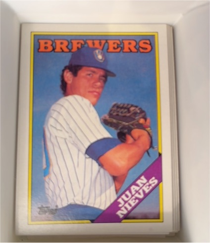 1988 Topps #515 Juan Nieves Milwaukee Brewers — front