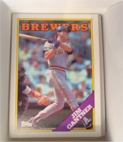 1988 Topps #337 Jim Gantner — front