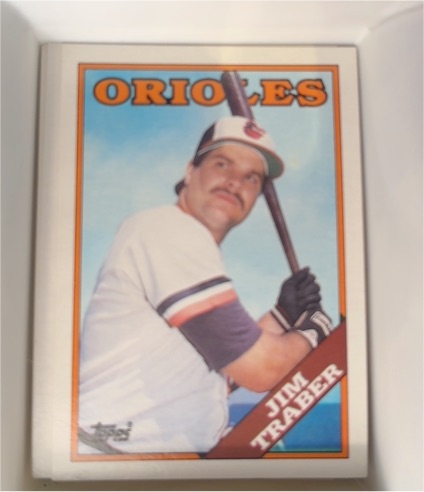 1988 Topps #544 Jim Traber Baltimore Orioles — front