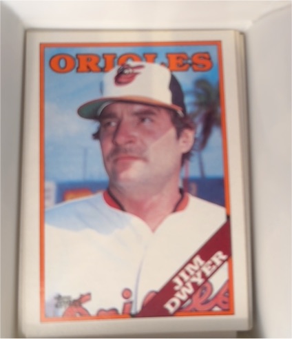 1988 Topps #521 Jim Dwyer Baltimore Orioles — front