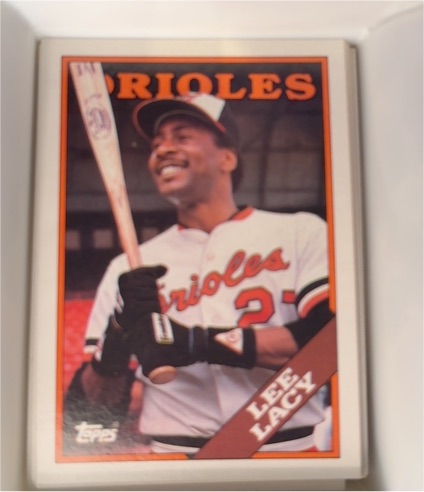1988 Topps #598 Lee Lacy — front