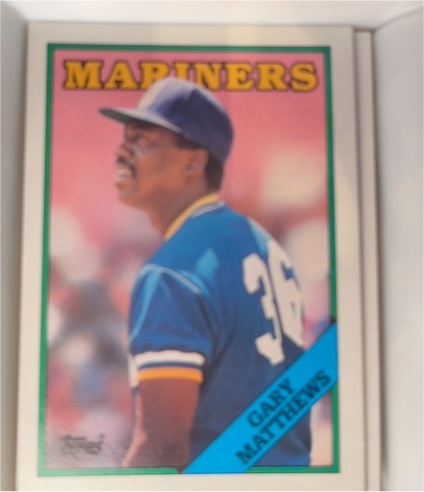 1988 Topps #156 Gary Matthews — front