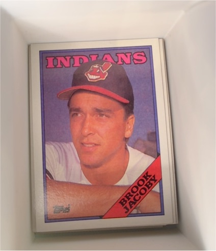 1988 Topps #555 Brook Jacoby — front