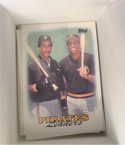 1988 Topps #231 Pirates Leaders Barry Bonds Bobby Bonilla — front