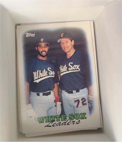 1988 Topps #321 Chicago White Sox Team Leaders Carlton Fisk Harold Baines — front