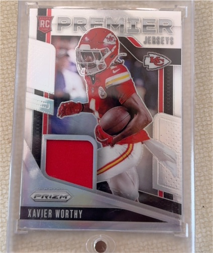 2024 Panini Prizm Premier Jerseys #PJ-XWY Xavier Worthy — front